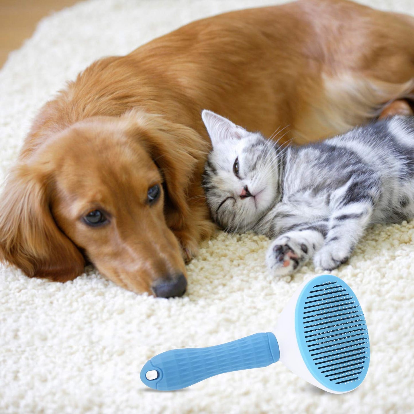 Premium Self-Cleaning Pet Grooming Brush™